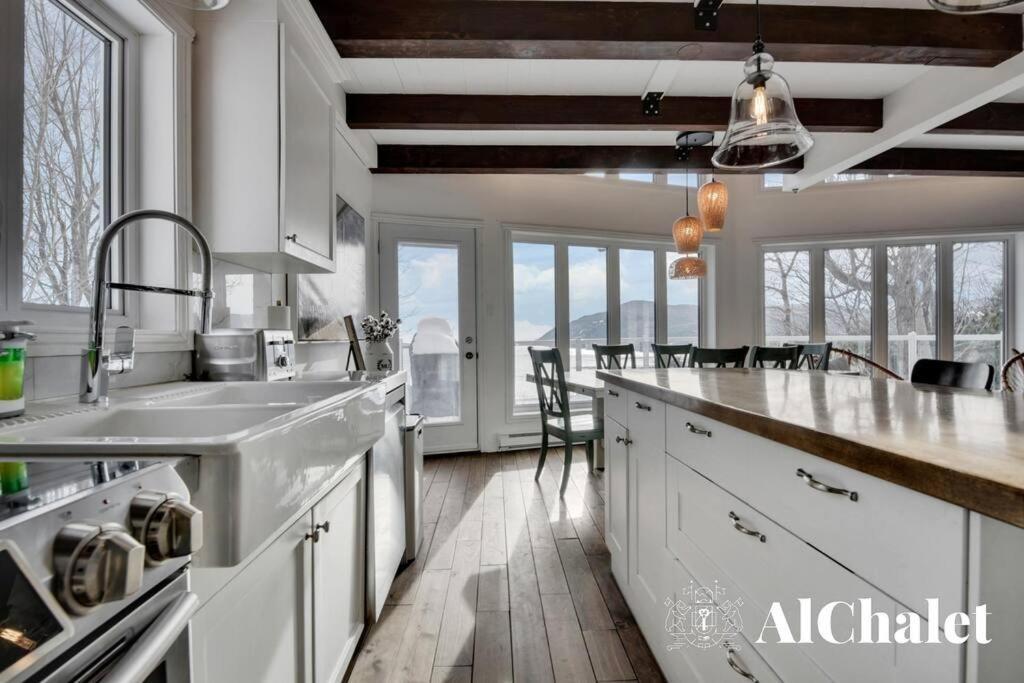 Aelpha-M - Magnifique Vue Sur Le Fleuve Villa Baie-Saint-Paul Buitenkant foto
